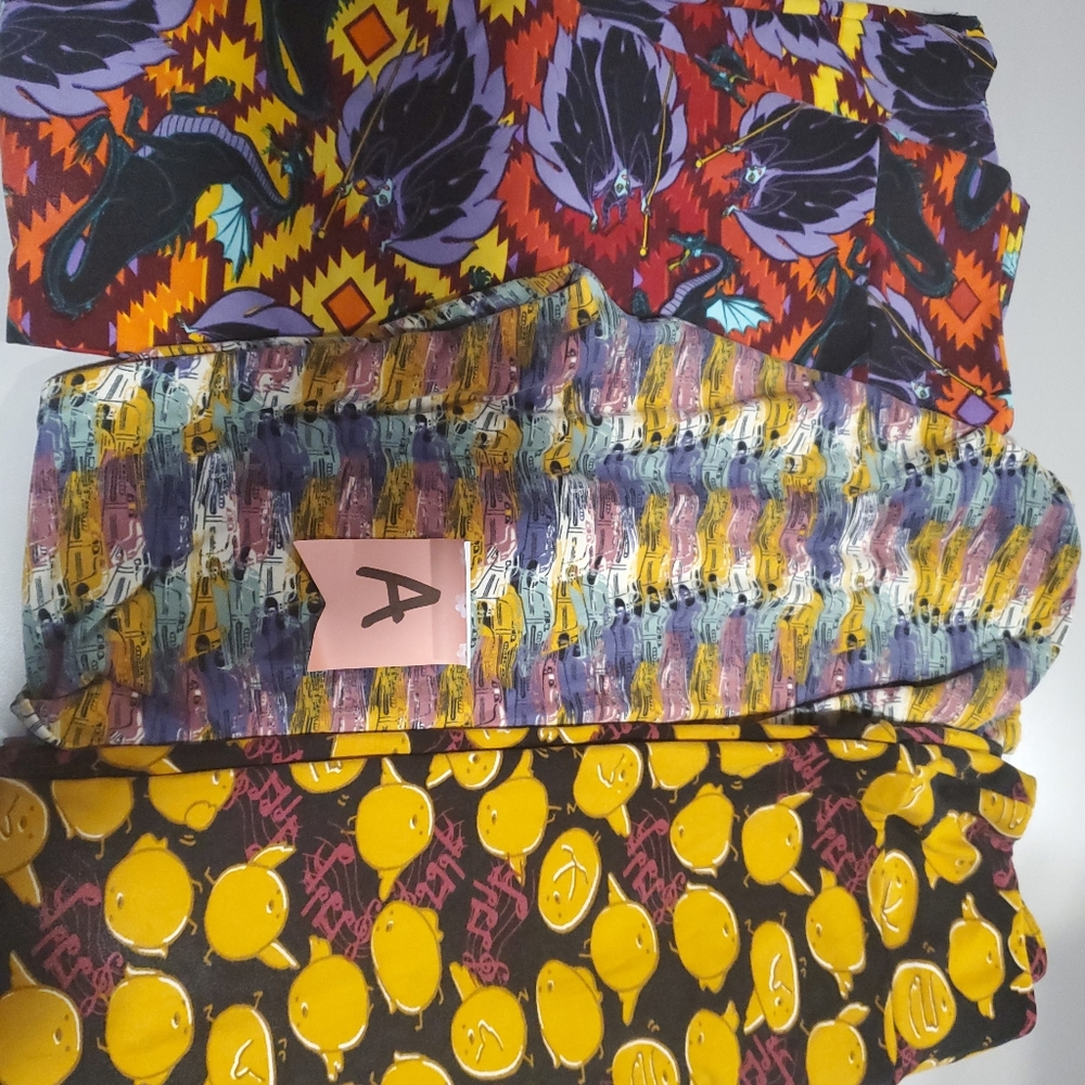 LuLa Roe Leggings (LotA) Chicks, Maleficent, Metro